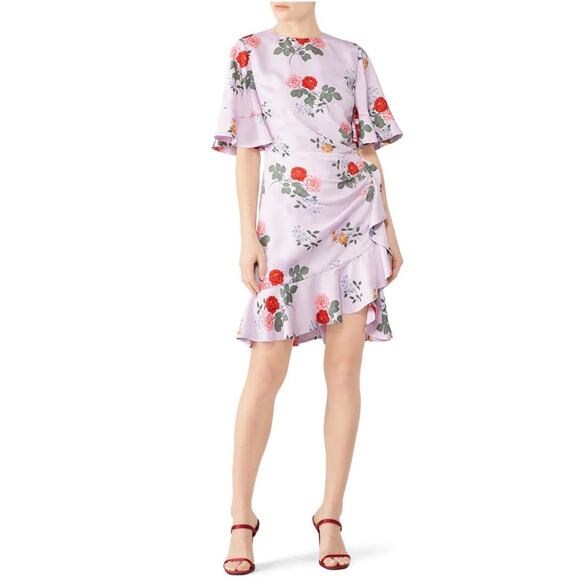Keepsake the Label Pretty One Floral Mini Dress in Lilac Size M - Picture 5 of 13